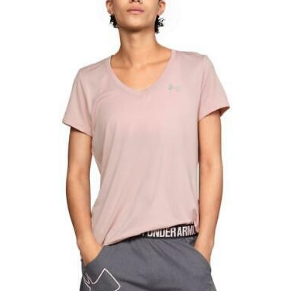 Under Armour Dry-Fit V-Neck Short Sleeve T- Shirt Loose Fit Medium NEW